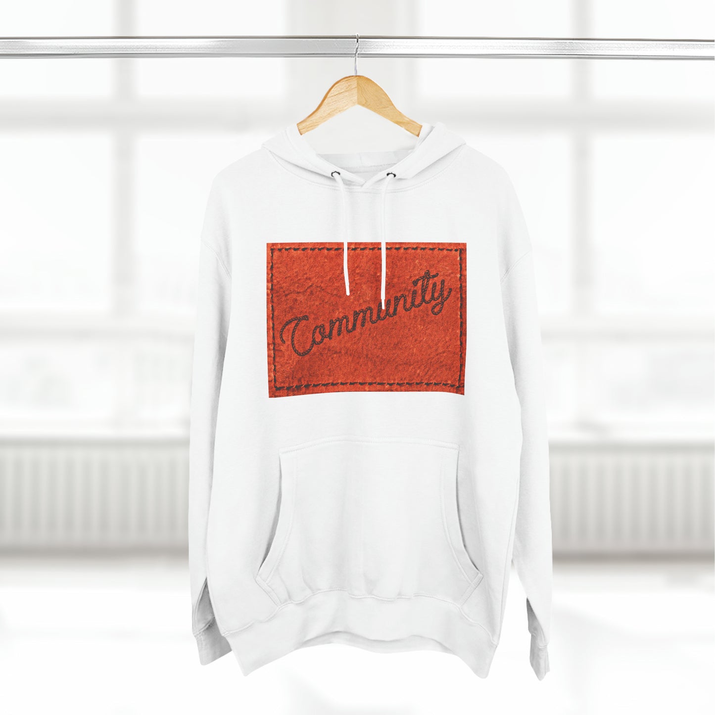 Three-Panel Fleece Hoodie