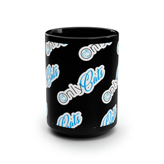 OnlyCats Black Mug 15oz