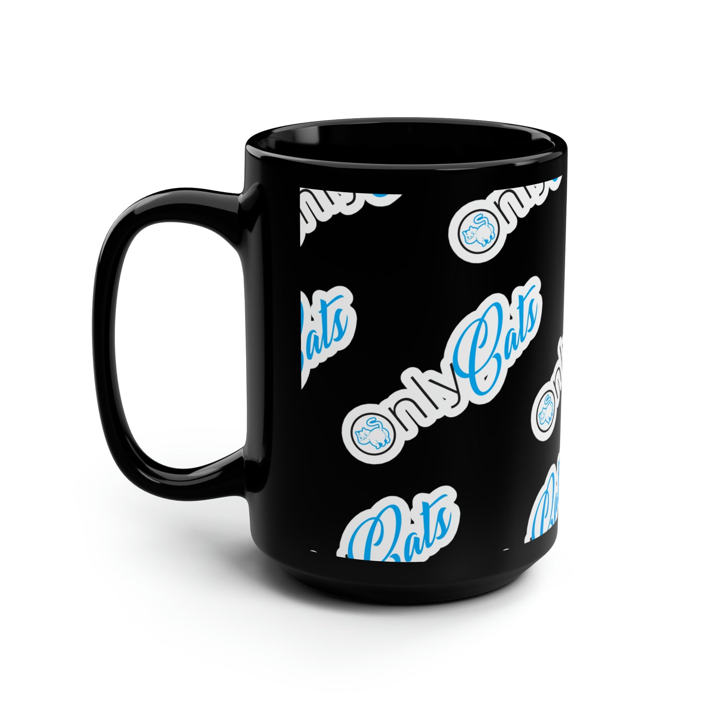 OnlyCats Black Mug 15oz