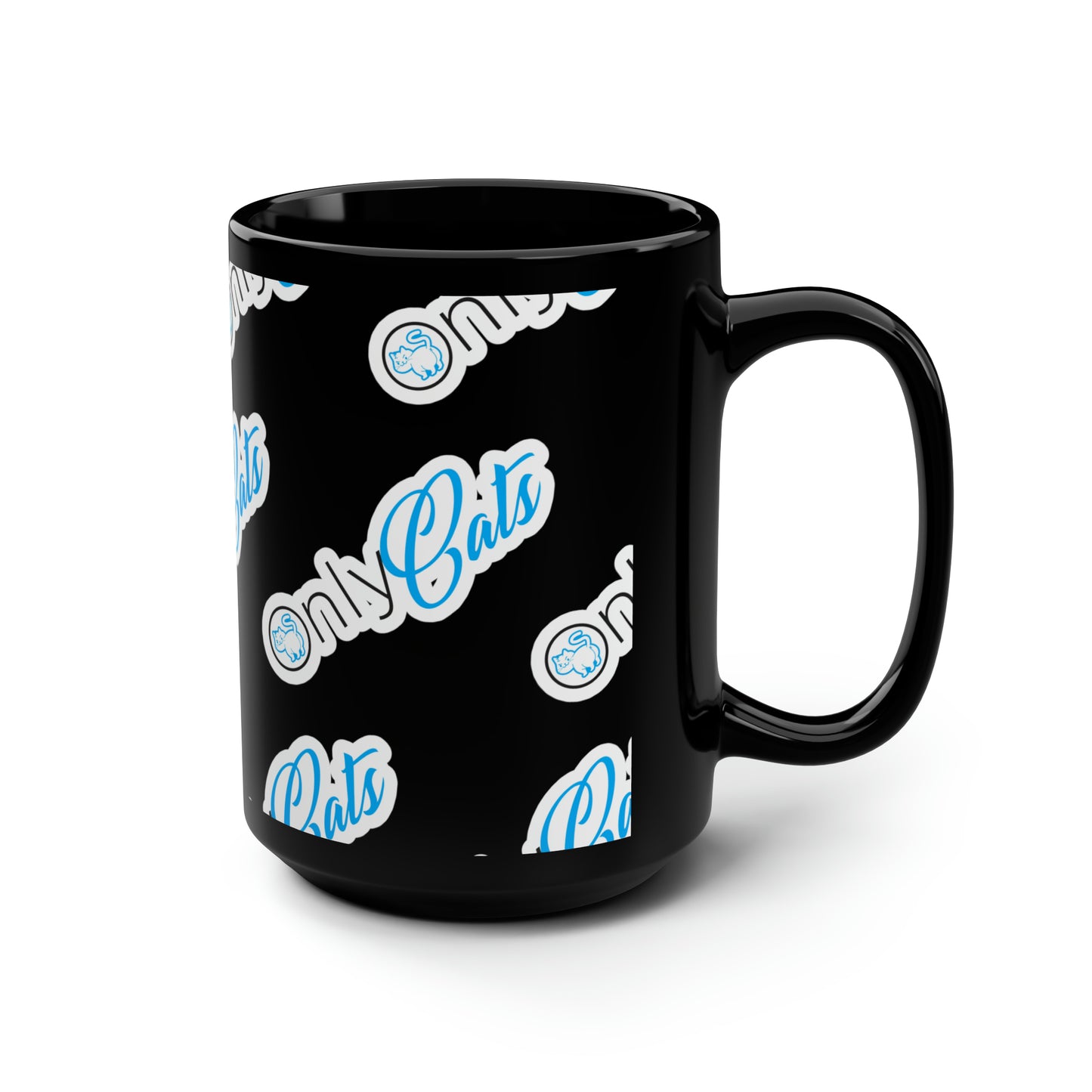 OnlyCats Black Mug 15oz