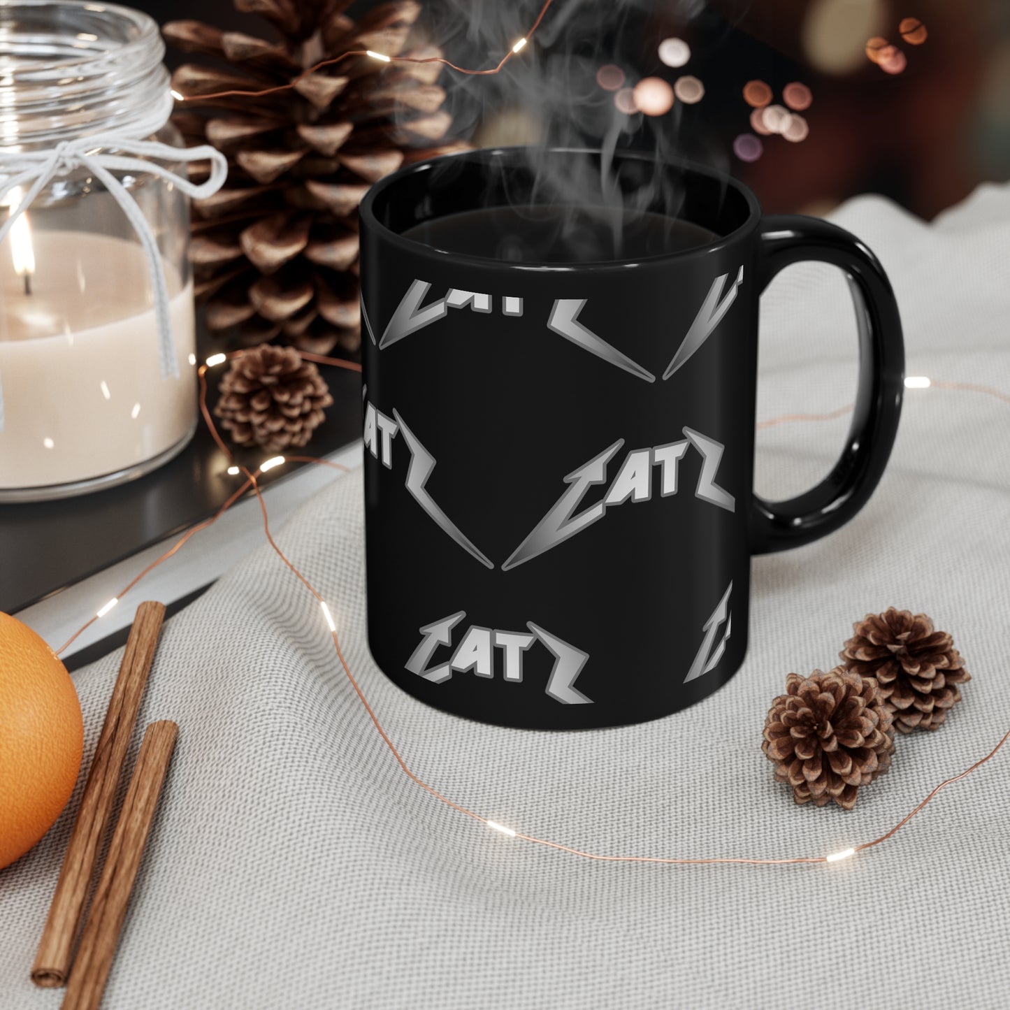 CatZ 11oz Black Mug