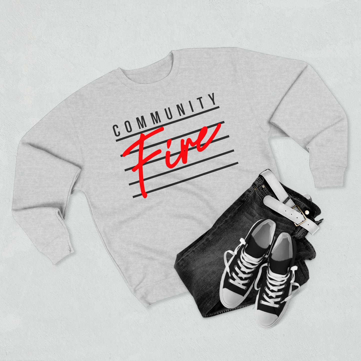 Retro CFPD Lines Crewneck