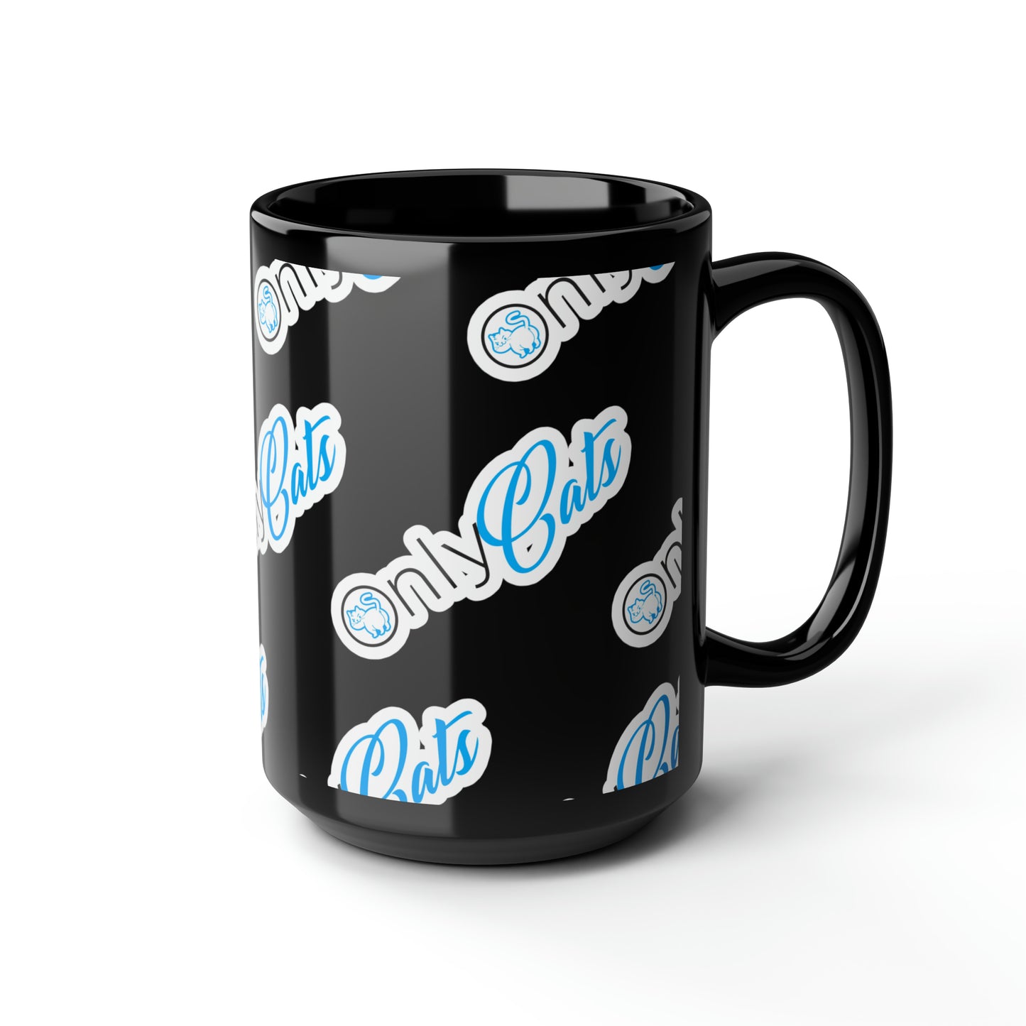 OnlyCats Black Mug 15oz