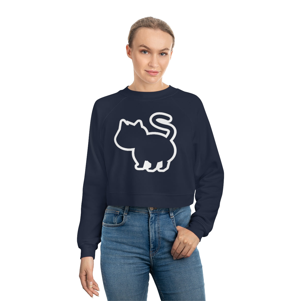 Diana’s Outlined Cropped Fleece Pullover