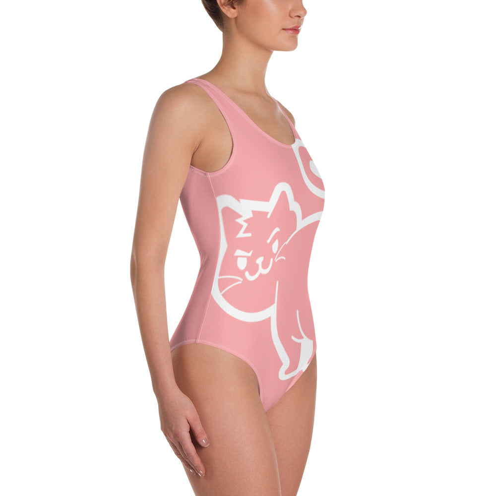 LT Pink Big Logo One-Piece